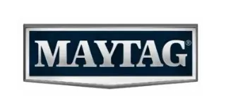 Maytag logo in blue and silver