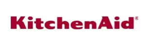 Red KitchenAid logo on white background