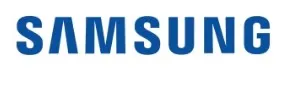 Blue Samsung brand logo